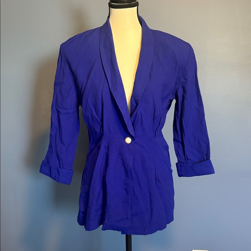 Vintage Boss Blue Tailored Blazer by Emblem size 9/10